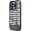 DKNY DKHMP15XPSOSPK iPhone 15 Pro Max 6.7" hátlap, tok Leather Printed Pattern Metal Logo MagSafe, fekete