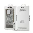 DKNY DKHMP15XPSOSPW iPhone 15 Pro Max 6.7" hátlap, tok Leather Printed Pattern Metal Logo MagSafe, barna