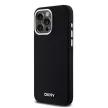 DKNY iPhone 15 Pro Max compatible with MagSafe DKHMP15XSMCHLK hátlap, tok MagSafe Silicone W/Horizontal Metal Logo, fekete