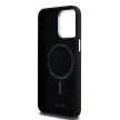 DKNY iPhone 15 Pro Max compatible with MagSafe DKHMP15XSMCHLK hátlap, tok MagSafe Silicone W/Horizontal Metal Logo, fekete