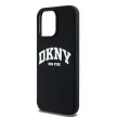 DKNY iPhone 15 Pro Max MagSafe DKHMP15XSNYACH hátlap, tok MagSafe Silicone W/White Arch Logo, fekete