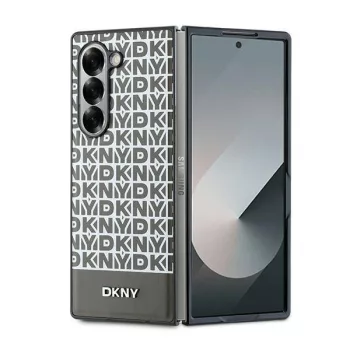   DKNY Repeat Pattern Bottom Stripe Samsung Galaxy Z Fold 6 hátlap, tok, barna
