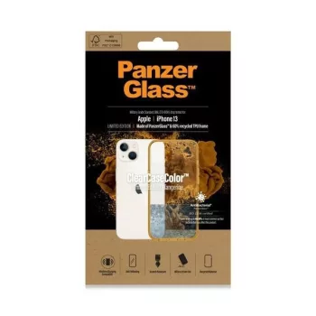   PanzerGlass ClearCase iPhone 13 6,1" antibakteriális katonai mifemalesítésű tok, mandarin