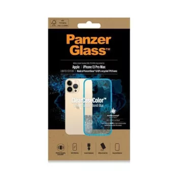   PanzerGlass ClearCase iPhone 13 Pro Max 6.7" antibakteriális katonai mifemalesítésű tok, kék