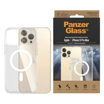   PanzerGlass hátlap, tok HardCase iPhone 13 Pro Max 6,7" MagSafe antibakteriális katonai minősítésű, átlátszó