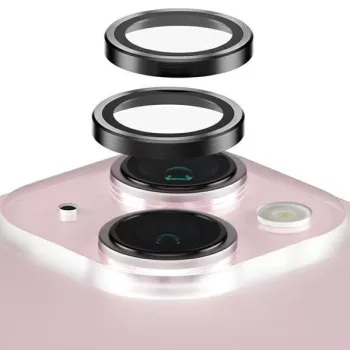   PanzerGlass lencsevédő üvegfólia Hoops Camera iPhone 15 6.1"/15 Plus 6.7" 5D teljes kijelzős kameravédő