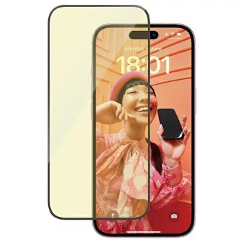   PanzerGlass kijelzővédő üvegfólia Ultra-Wide Fit iPhone 15 6.1" 2in1 tükröződésmentes, kékfény szűrő