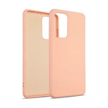   Beline Silicone Case hátlap, tok Samsung Galaxy S21 Ultra, rozéarany