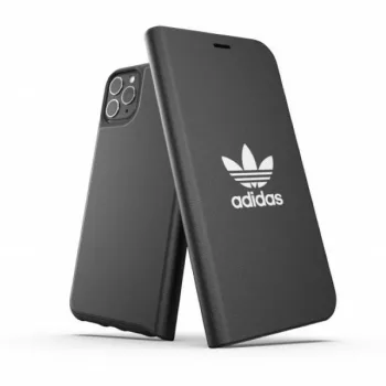   Adidas OR Booklet tok BASIC iPhone 11 Pro Max, fekete, fehér