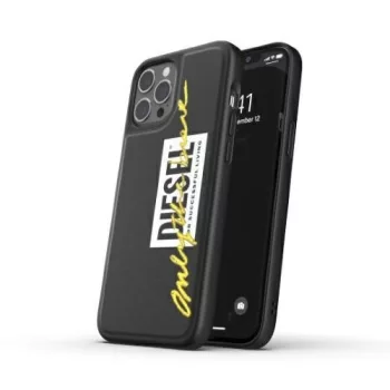   Diesel Moulded Case Embroidery iPhone 12 Pro Max hátlap, tok, fekete-sárga