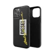 Diesel Moulded Case Embroidery iPhone 12 Pro Max hátlap, tok, fekete-sárga