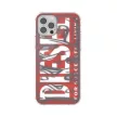 Diesel Snap Case Clear AOP iPhone 12 Pro Max hátlap, tok, piros-szürke