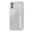 SuperDry Snap iPhone 12 mini hátlap, tok, átlátszó, fehér