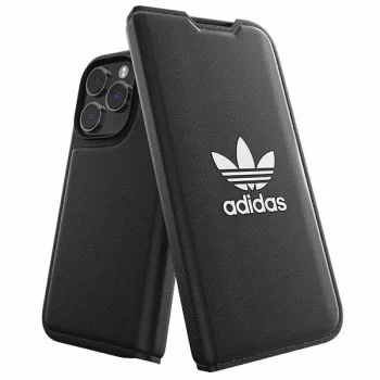   Adidas OR Booklet tok BASIC iPhone 14 Pro 6.1", fekete, fehér