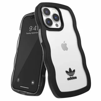   Adidas OR Wavy tok iPhone 13 Pro /13 6.1", tok, átlátszó, fekete
