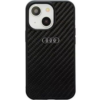   Audi Carbon Fiber AU-TPUPCIP14-R8/D2-BK iPhone 14 6.1", hátlap, tok, fekete