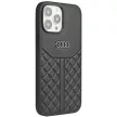 Audi Genuine Leather AU-TPUPCIP13P-Q8/D1-BK iPhone 13/13 Pro 6,1" valódi bőr hátlap, tok, fekete