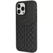 Audi Genuine Leather AU-TPUPCIP13P-Q8/D1-BK iPhone 13/13 Pro 6,1" valódi bőr hátlap, tok, fekete