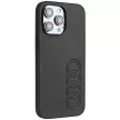 Audi Szintetikus bőr AU-TPUPPCIP14PM-TT/D1-BK iPhone 14 Pro Max 6.7", hátlap, tok, fekete