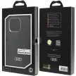 Audi Szintetikus bőr MagSafe iPhone 15 Pro 6.1", hátlap, tok, fekete