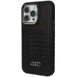Audi Szintetikus bőr MagSafe iPhone 15 Pro Max 6.7", hátlap, tok, fekete