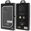 Audi Szintetikus bőr MagSafe iPhone 15 Pro Max 6.7", hátlap, tok, fekete