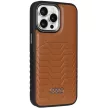 Audi Szintetikus bőr MagSafe iPhone 15 Pro 6.1" hátlap, tok, barna