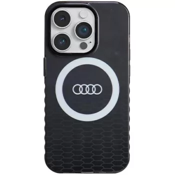   Audi IML Big Logo MagSafe tok iPhone 14 Pro 6.1", hátlap, tok, fekete