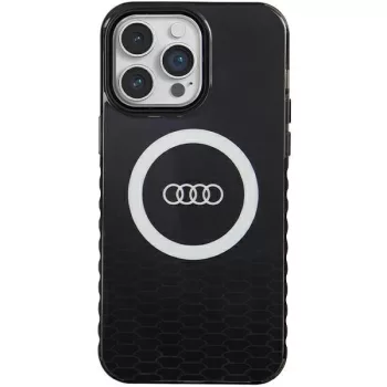   Audi IML Big Logo MagSafe tok iPhone 14 Pro Max 6.7", hátlap, tok, fekete