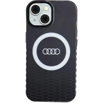   Audi IML Big Logo MagSafe AU-IMLMIP15-Q5/D2-BK iPhone 15 6.1", hátlap, fekete