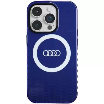   Audi IML Big Logo MagSafe tok iPhone 14 Pro 6.1" hátlap, tok, sötétkék