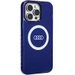 Audi IML Big Logo MagSafe tok iPhone 14 Pro Max 6.7" hátlap, tok, sötétkék