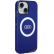 Audi IML Big Logo MagSafe AU-IMLMIP15-Q5/D2-BE iPhone 15 6.1" hátlap, sötétkék