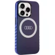 Audi IML Big Logo MagSafe AU-IMLMIP15P-Q5/D2-BE iPhone 15 Pro 6.1" hátlap, sötétkék