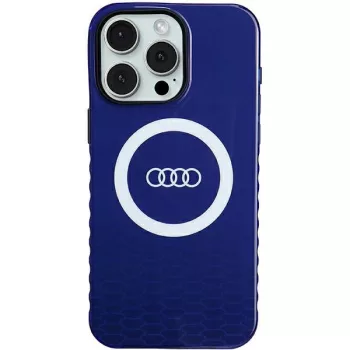   Audi IML Big Logo MagSafe AU-IMLMIP15PM-Q5/D2-BE iPhone 15 Pro Max 6.7" hátlap, sötétkék