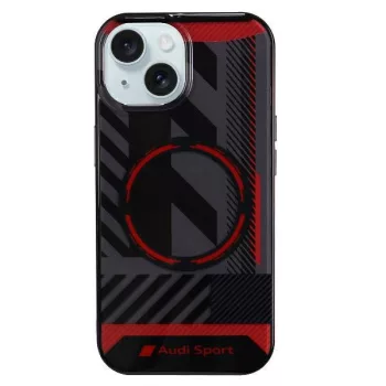   Audi IML Sport MagSafe tok iPhone 15 6.1", hátlap, tok, fekete