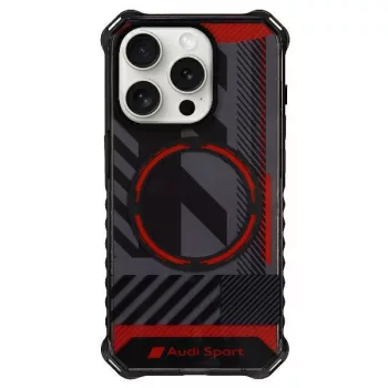   Audi IML Sport MagSafe tok iPhone 15 Pro 6.1", hátlap, tok, fekete