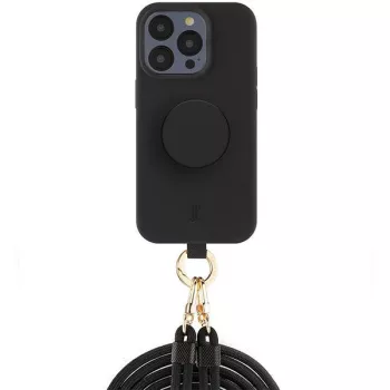   Just Elegance 3in1 PopGrip tok iPhone 15 Pro 6.1", fekete
