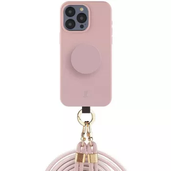   Just Elegance 3in1 PopGrip tok iPhone 15 Pro 6.1", rózsaszín