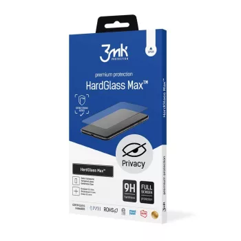   Apple iPhone 12 Pro Max 3MK HardGlass Max Privacy™ 3MK HardGlass Max Adatvédelem™