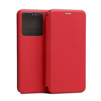   Beline Book Magnetic oldalra nyíló tok Xiaomi Redmi Note 13 5G, piros