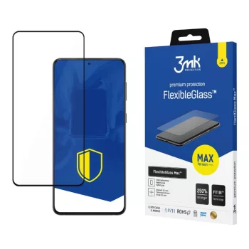   3MK FlexibleGlass Max Samsung G991 S21, fekete, hibrid üvegfólia, átlátszó,
