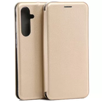   Beline Book Magnetic oldalra nyíló tok Samsung Galaxy A55 A556, arany