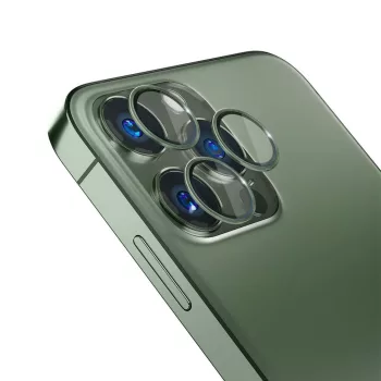   3MK Lens Protect Pro iPhone 13 Pro/13 Pro Max, zöld kamera védőfólia rögzítőkerettel 1db.
