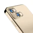 3MK Lens Protection Pro iPhone 14 Plus 6.7" kamera védőfólia rögzítőkerettel 1db, arany