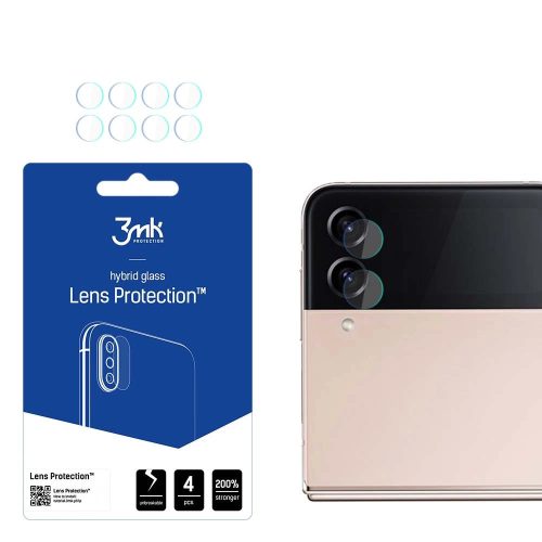 3MK Lens Protection™ hibrid kameraüveg Samsung Galaxy Z Flip 4 (előlap)