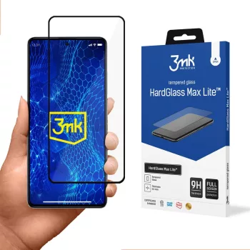   3MK HardGlass Max Lite Xiaomi Redmi Note 12 Pro/POCO X5 Pro, teljes képernyős edzett üvegfólia, fekete