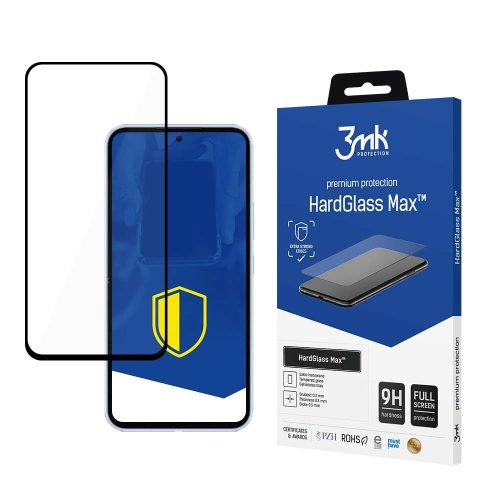 Edzett üvegfólia (nem teljes kijelzős 2D) Samsung Galaxy A54 5G 9H 3MK HardGlass Max sorozathoz