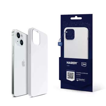   3MK Hardy Case iPhone 14 Plus/15 Plus 6.7" Magsafe hátlap, tok, fehér-ezüst