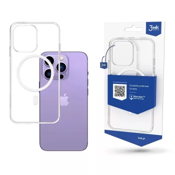   3MK MagCase iPhone 14 Plus/15 Plus 6.7" Magsafe hátlap, tok, átlátszó